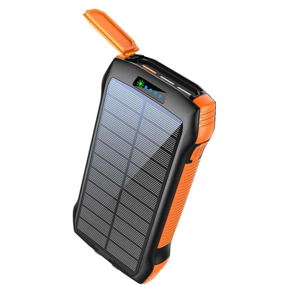 Promate SolarTank-20PDQi Rugged EcoLight Solar Power Bank