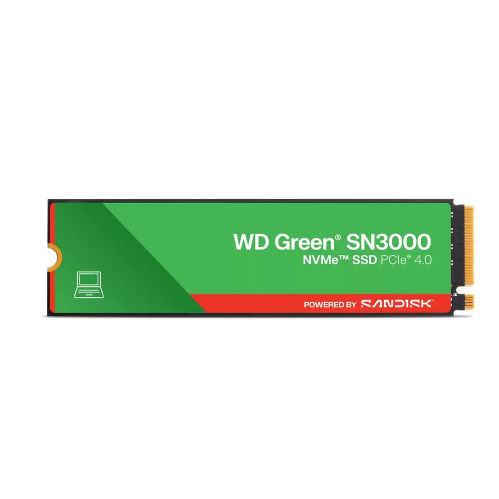 WD GREEN SN3000 1TB NVMe M.2 PCIe GEN 4x4 2280 SSD (WDS100T4G0E)