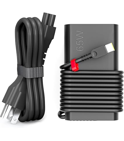 Charger for Lenovo ThinkPad X1 2-in-1 Gen 9 21KE 21KF–65W USB-C 20V 3.25A