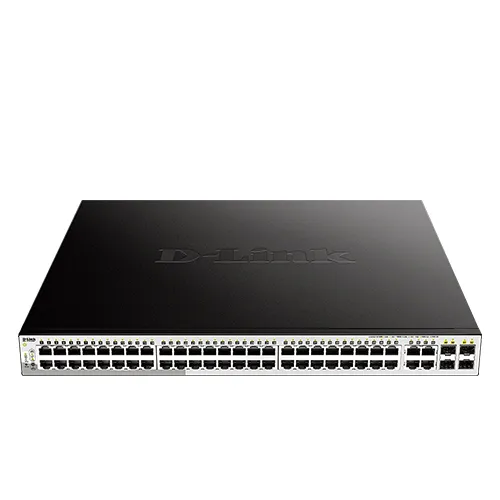 D-Link DGS-1250-52XMP 52-Port 10-Gigabit Smart Managed PoE Switch
