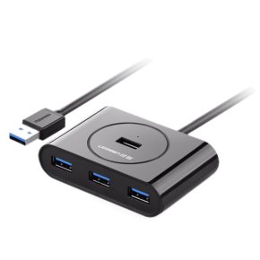 UGREEN USB 3.0 Hub with USB-C Port 1m (Black)-CR113(UG- 40850)