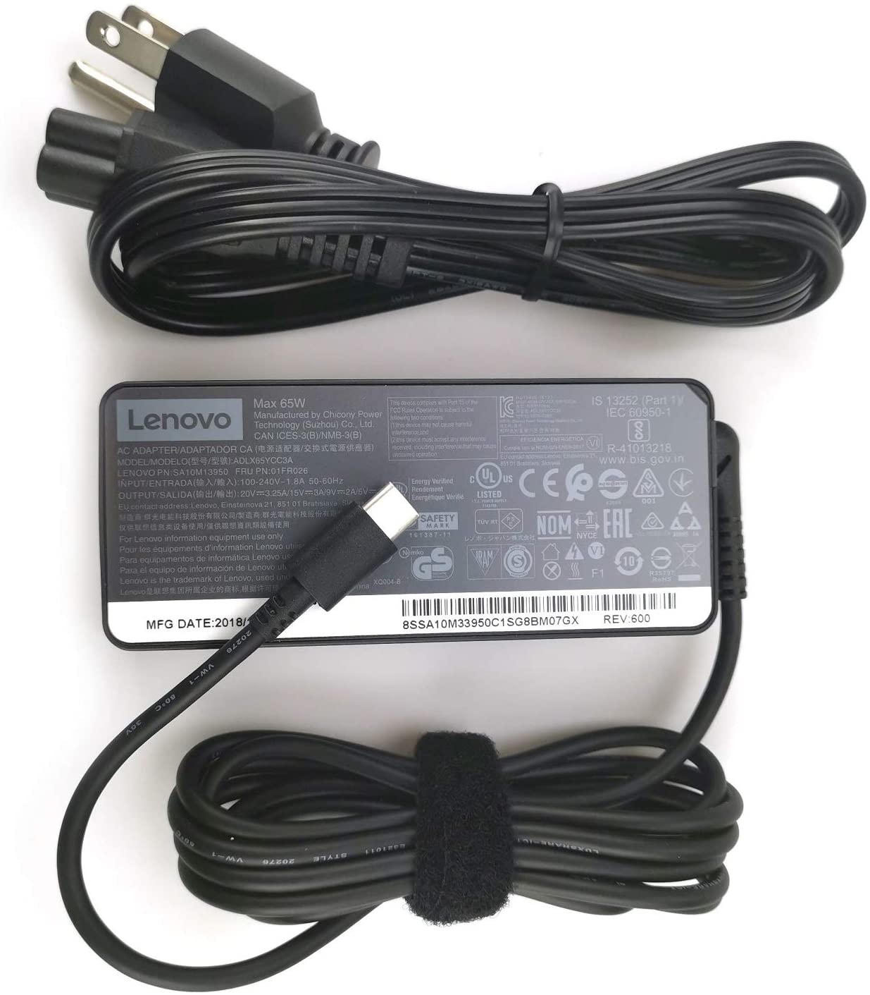 Adapter for Lenovo Touch Display and Link 5M21L32672 20V 3.25A 65W