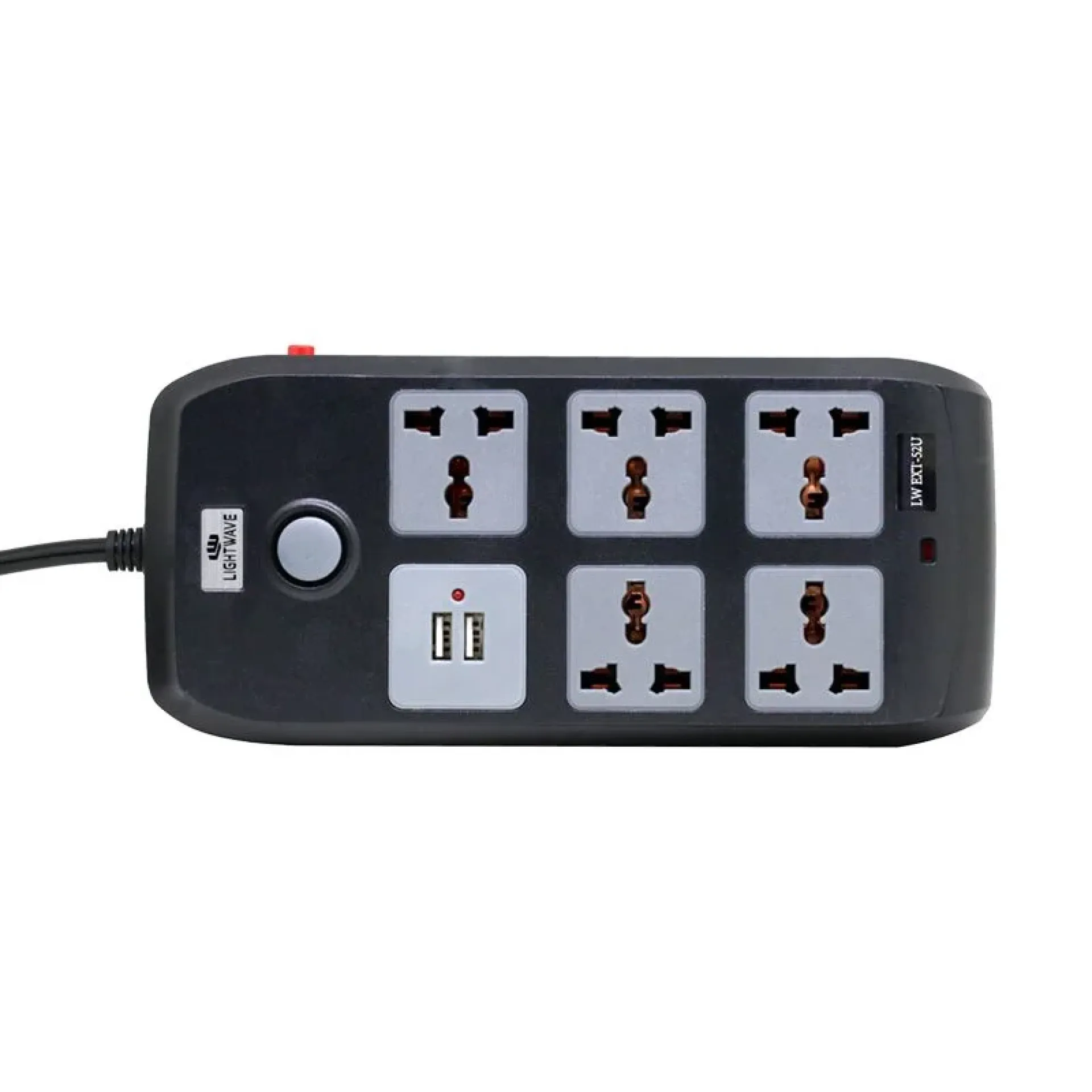 Lightwave Power Extension 5 Universal Socket 2 USB – LW EXT-52U