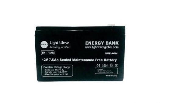 Lightwave LW-7AH 12V 7.5Ah UPS Battery