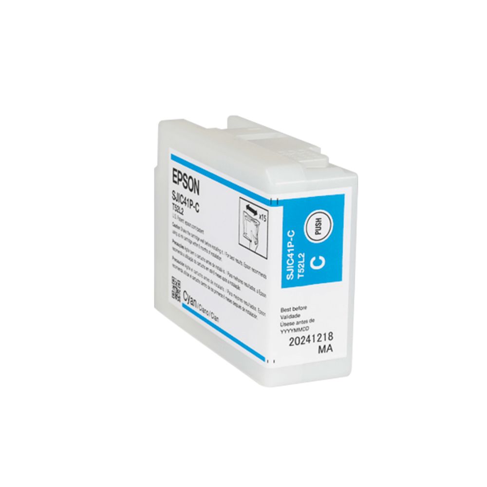 EPSON SJIC42P-C C4000 CYAN INK-EP-C13T52M24