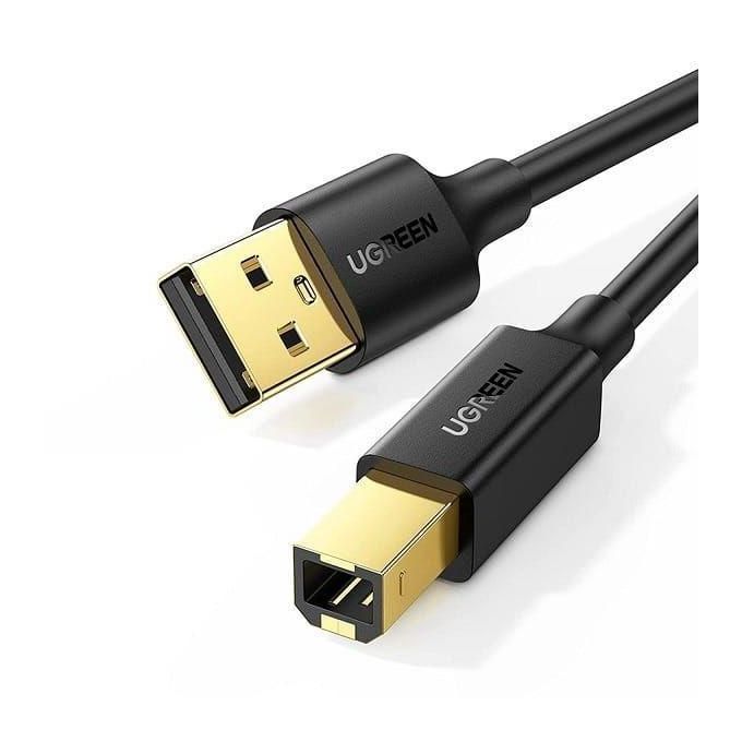 UGREEN USB-A 2.0 AM to BM Print Cable 5m (Black) - US135(UG-10352)