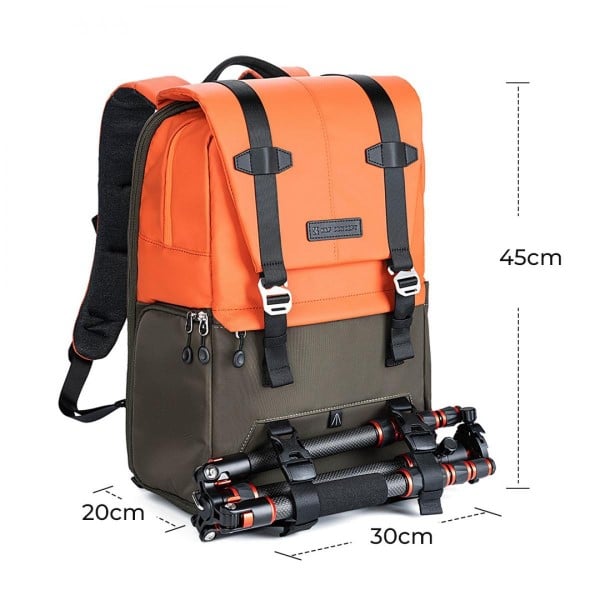 K&F KF 13.087AV1 MULTIFUNCTIONAL BACKPACK (ORANGE)