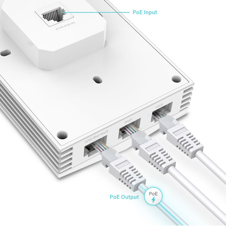 TP-Link AX3000 Wall Plate Wi-Fi 6 Access Point-TL-EAP655-WALL