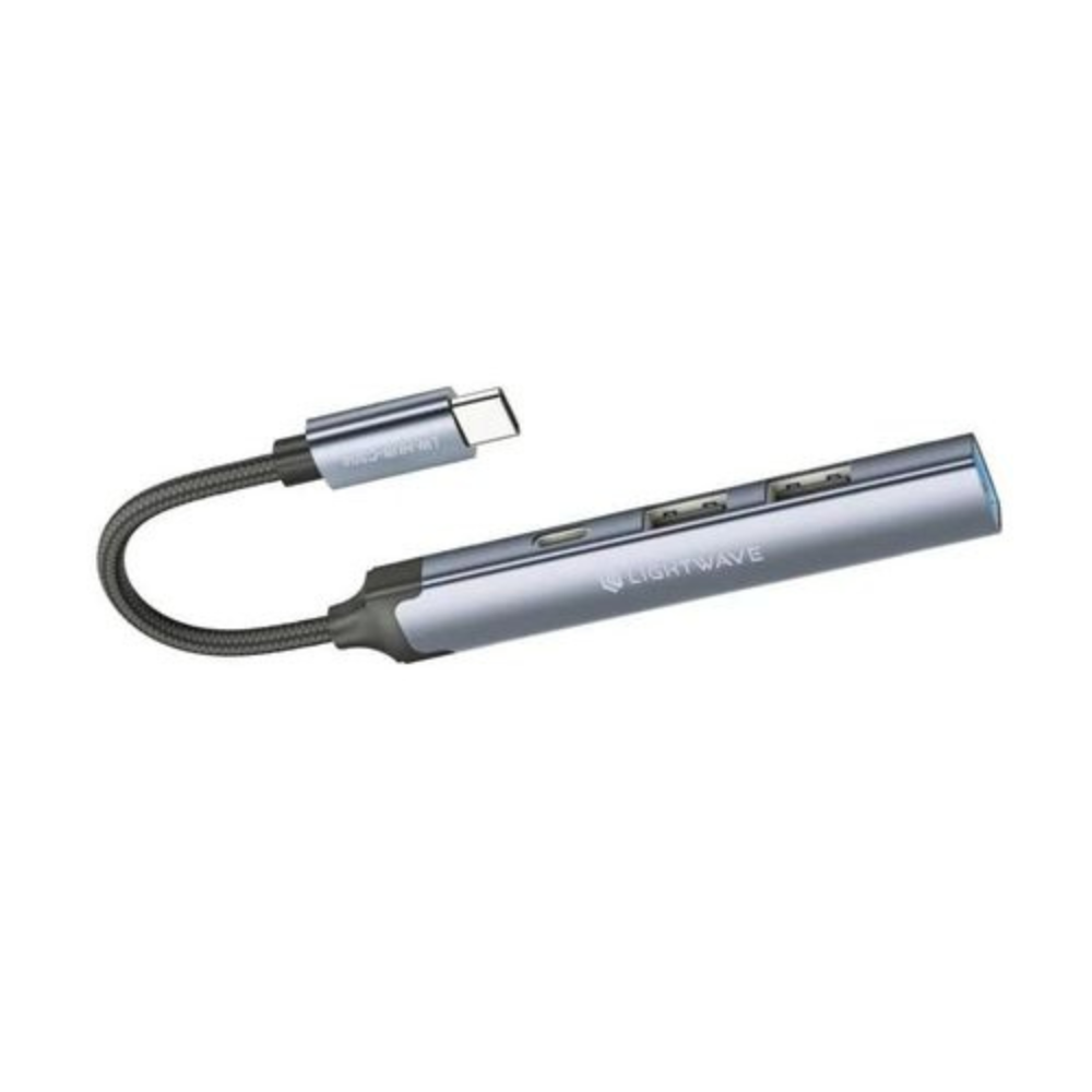 Light Wave 4-in-1 USB-C Hub Adapter (LW-HUB-C304)