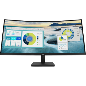 HP P34hc G4 34" WQHD Curved USB‑C Monitor – 21Y56AS