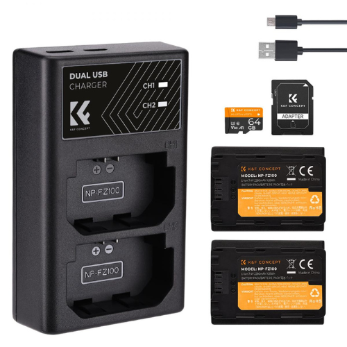 K&F NP-FZ100 DUAL CHARGER-KF28.0010V1