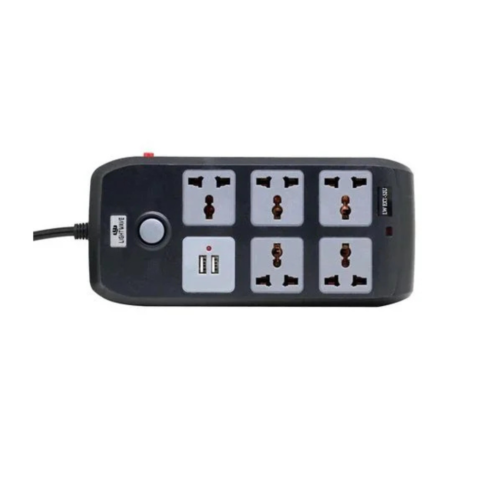 Lightwave Extension Socket- 2 Metres 5 WAY LW EXT 54U