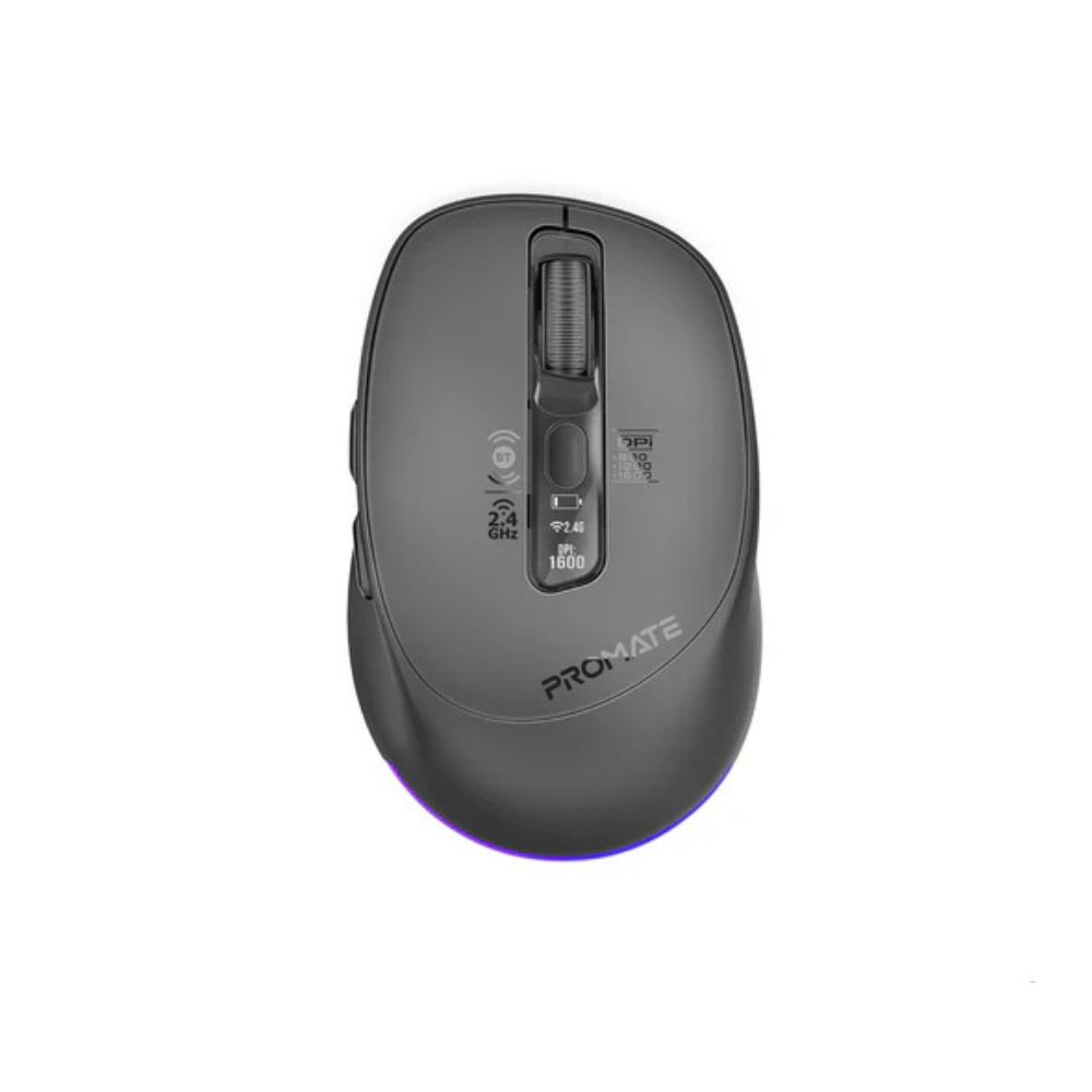 Promate Blix-3M Triple Mode Rechargeable Wireless Mouse