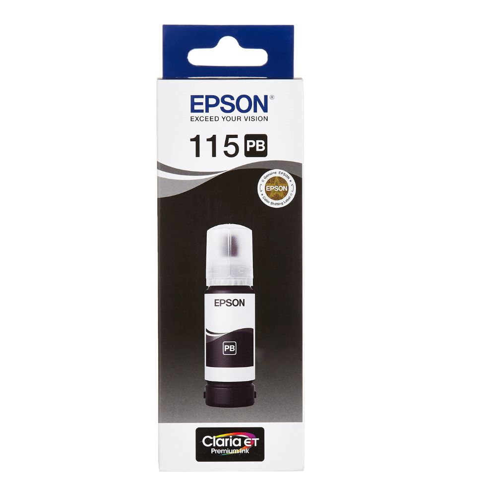 Epson 115 EcoTank Photo Black Ink Bottle-EP-C13T07D14A