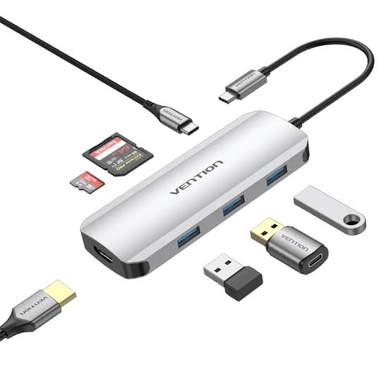 Vention USB C Multi-function 7 in 1 Docking Station TOJHB