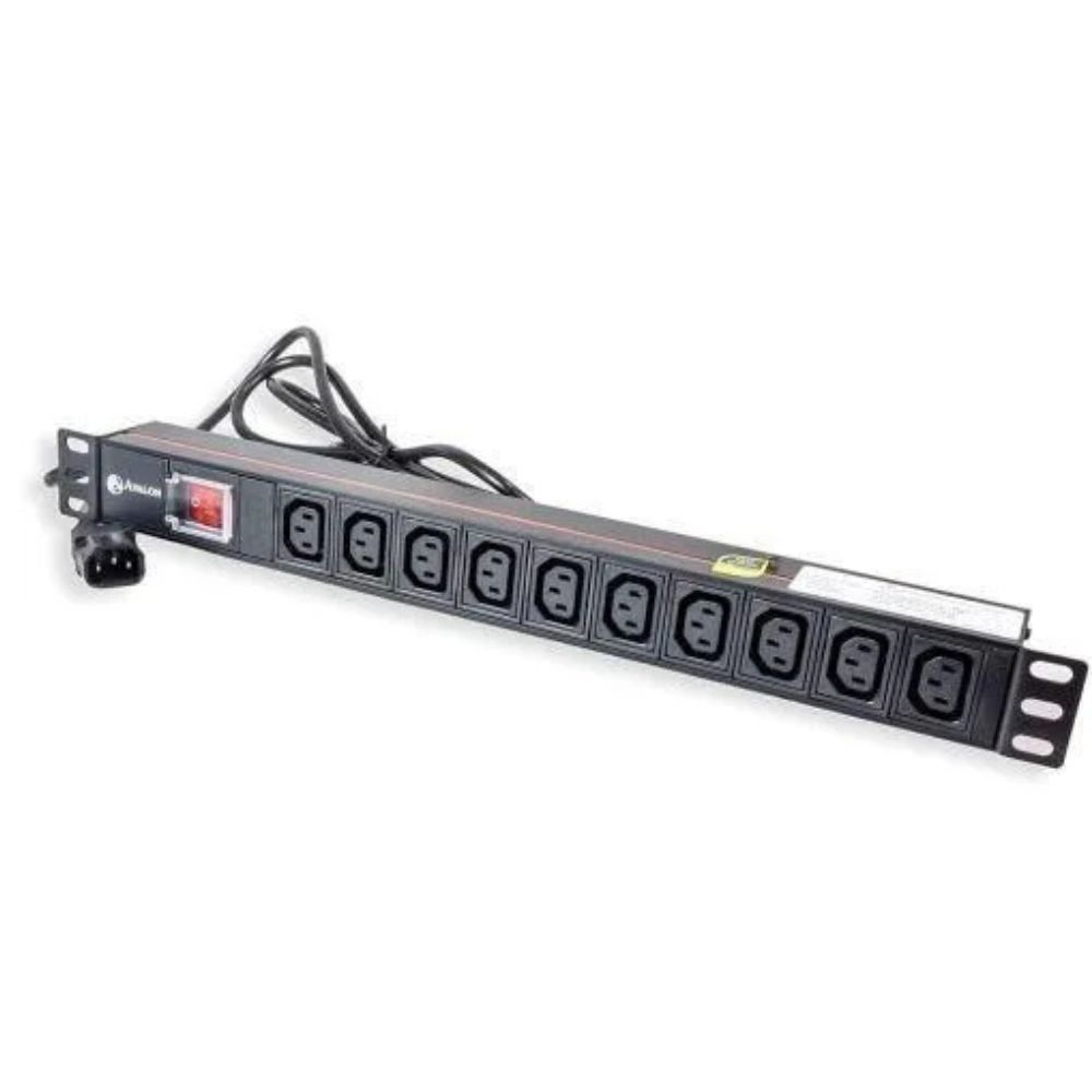 MTN 10-Way Ethernet Cable C13 Plug PDU Black
