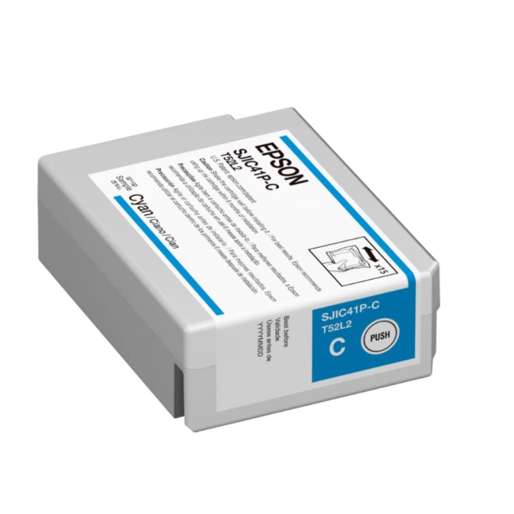 EPSON SJIC42P-C C4000 CYAN INK-EP-C13T52M24