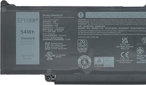 Dell Latitude 5340 2-in-1 battery 11.4V 54Wh
