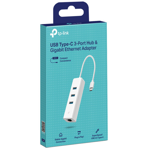 TP-Link UE330C 3-Port USB-C Hub & Gigabit Ethernet Adapter