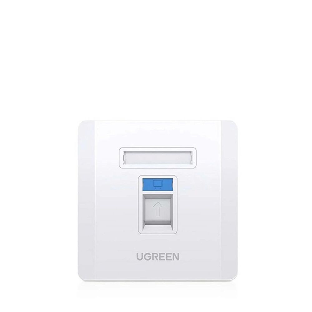 UGREEN Single-Port Wall Plate White - NW144-UG-80180
