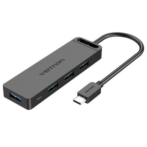 Vention 4-Port USB 3.0 Hub 0.5M Black- VEN CHKBB