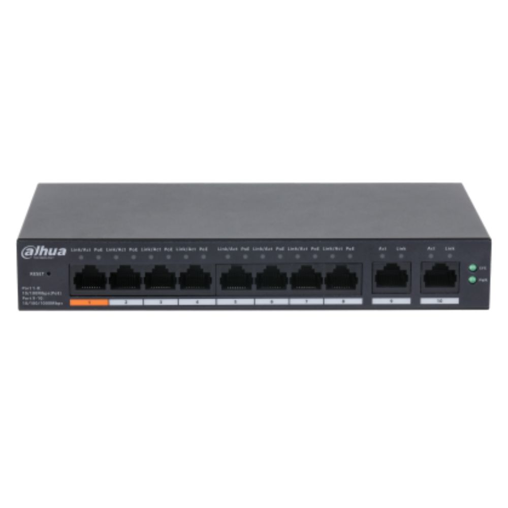 DAHUA CS4010-8ET-60 10-Port Cloud Managed Desktop Switch with 8-Port PoE