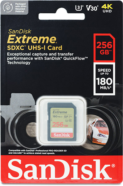SanDisk Extreme SDHC™ And SDXC™ - 256GB-SDSDXVV-256G-GNCIN