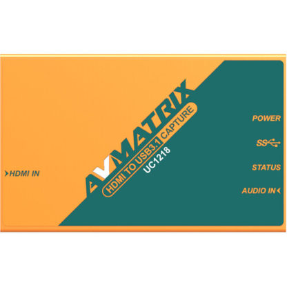 AV MATRIX UC 1218 HDMI TO USB 3.1 TYPE C VIDEO CAPTURE CARD
