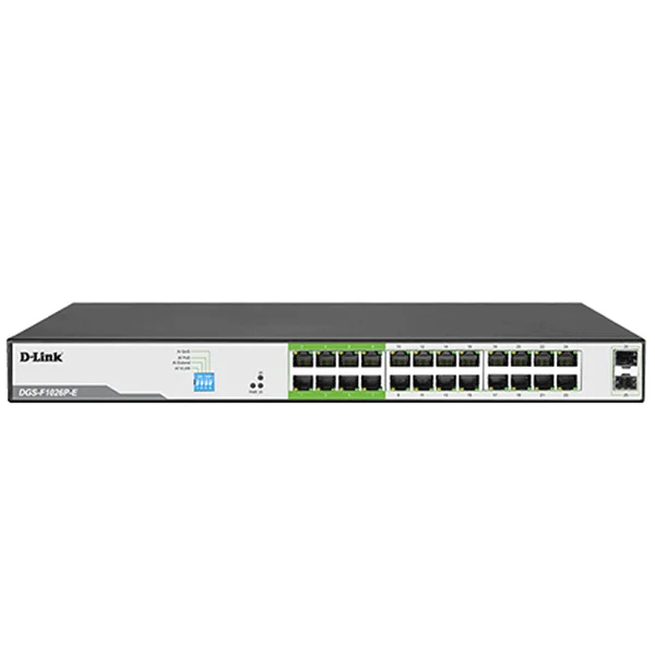 D-Link DGS-F1026P-E 24GE PoE + 2 SFP Ports 250m PoE Switch