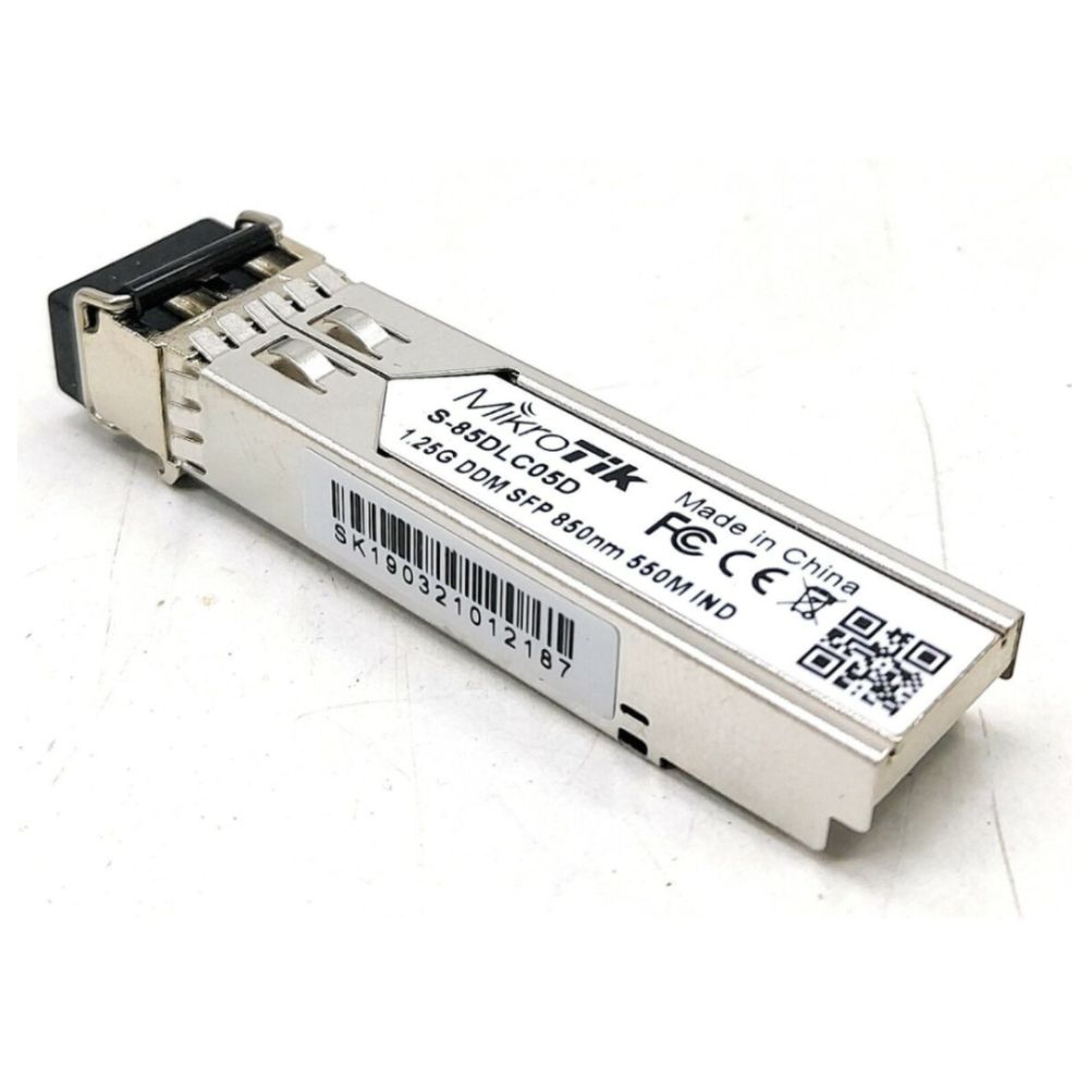 MikroTik S-85DLC05D 1.25G SFP Transceiver 850nm Dual LC Connector