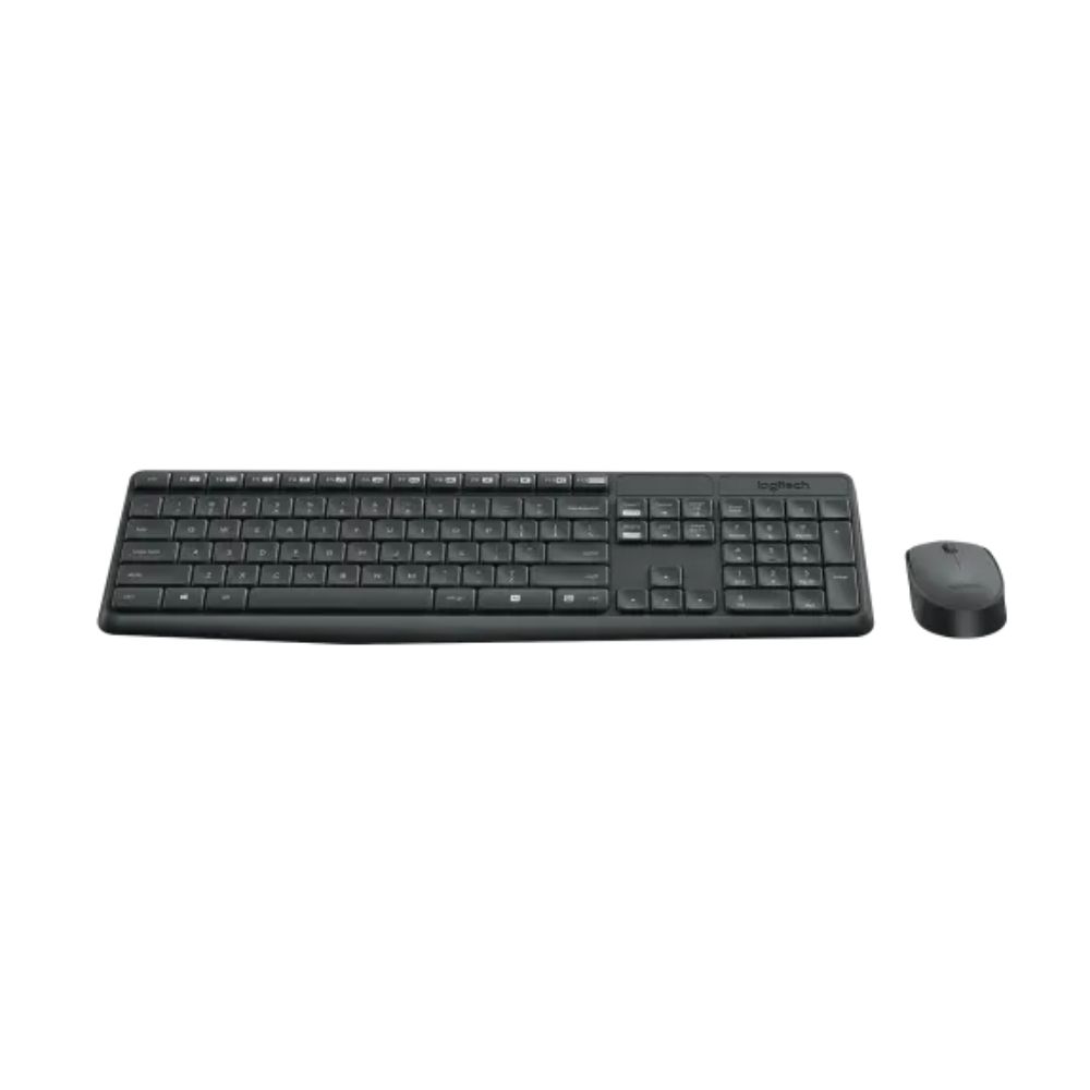 LOGITECH MK235 WIRELESS KEYBOARD + MOUSE – BLACK