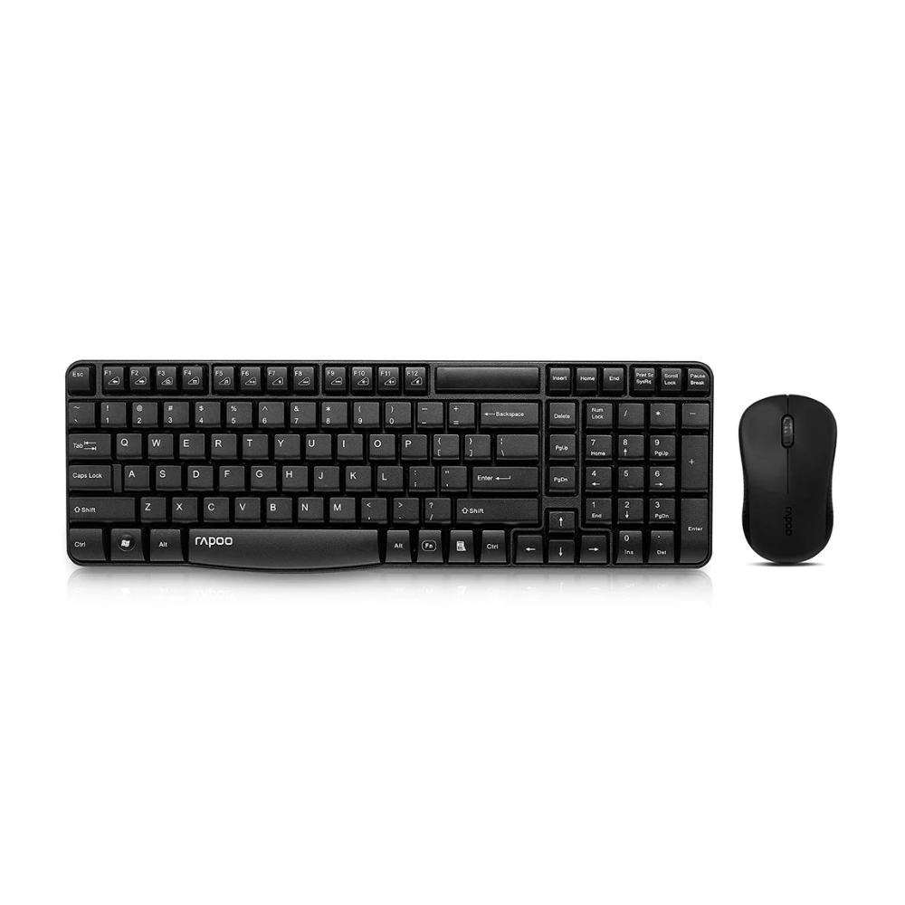 Rapoo Wireless Keyboard & Mouse X1810 - Black