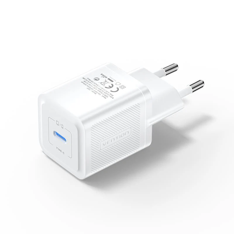 Vention 1-Port USB-C GaN Charger 20W UK-Plug
