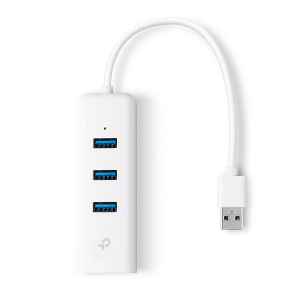 TP-Link USB 3.0 to 3-Port Hub & Gigabit Ethernet Adapter -TL-UE330