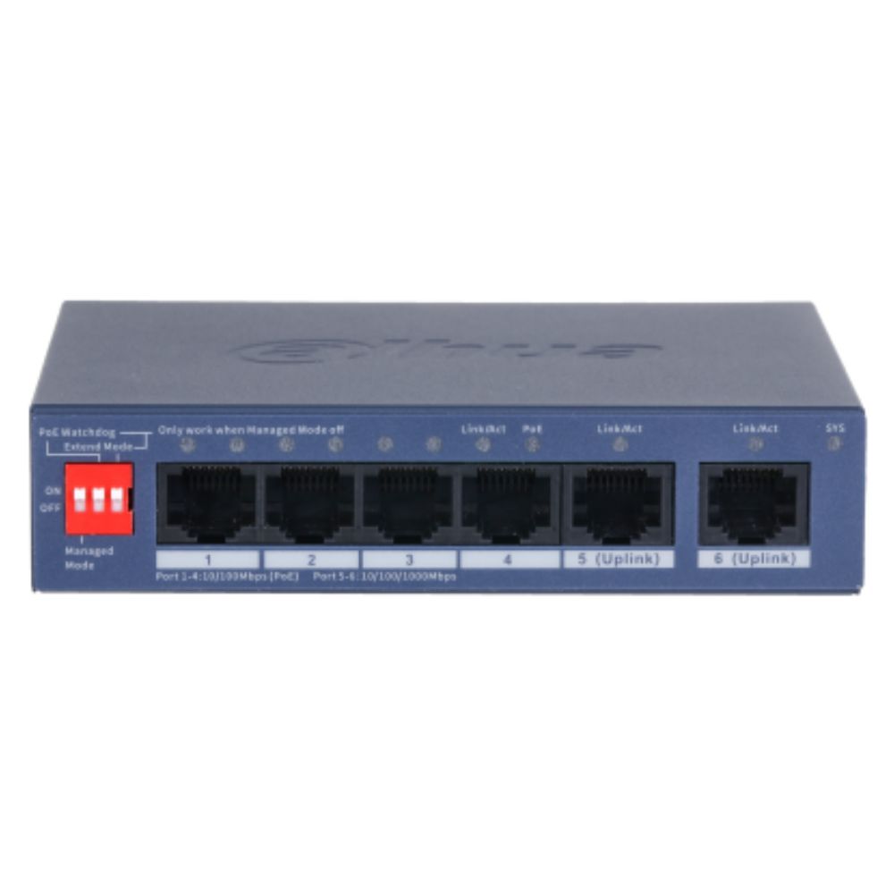 DAHUA CS4006-4ET2GT-36 6-Port Cloud Managed Desktop Switch with 4-Port PoE