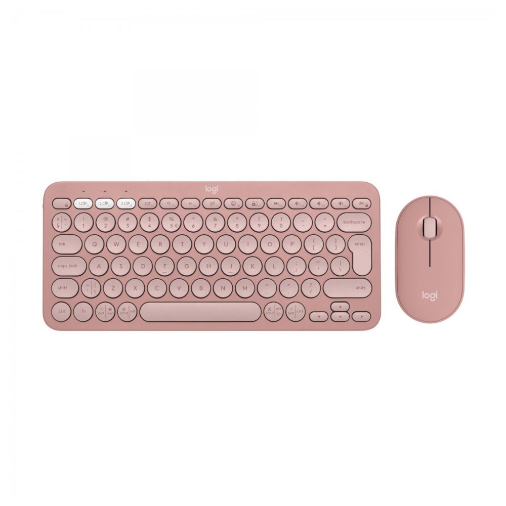 Logitech Pebble 2 Bluetooth Keyboard and Mouse rose - 920-012241