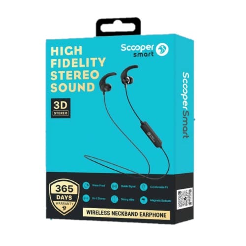 Scooper Smart SWN-04 Bluetooth Neckband Earphone  1700