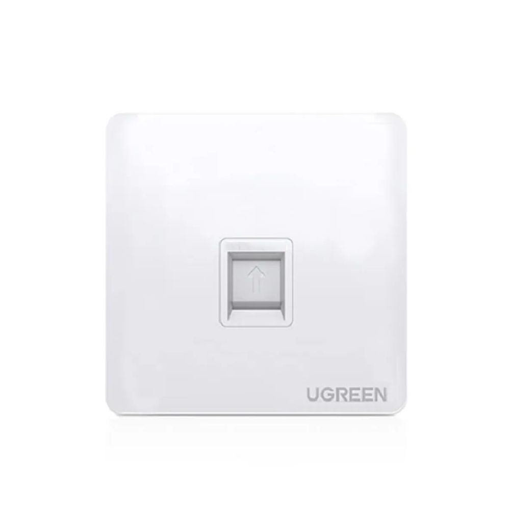 UGREEN Single-Port Wall Plate White - NW144-UG-80180
